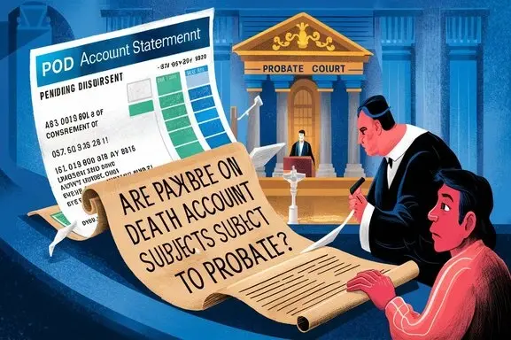 Are Payable On Death Accounts Subject To Probate